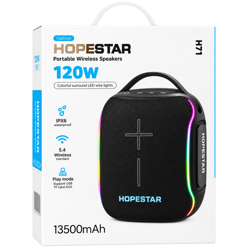 Bluetooth колонка Hopestar H71 120W Херсон - зображення 5
