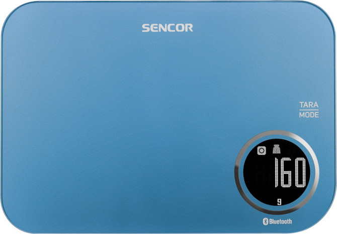 Весы кухонные Sencor SKS7072BL 5 кг голубые Київ - зображення 3