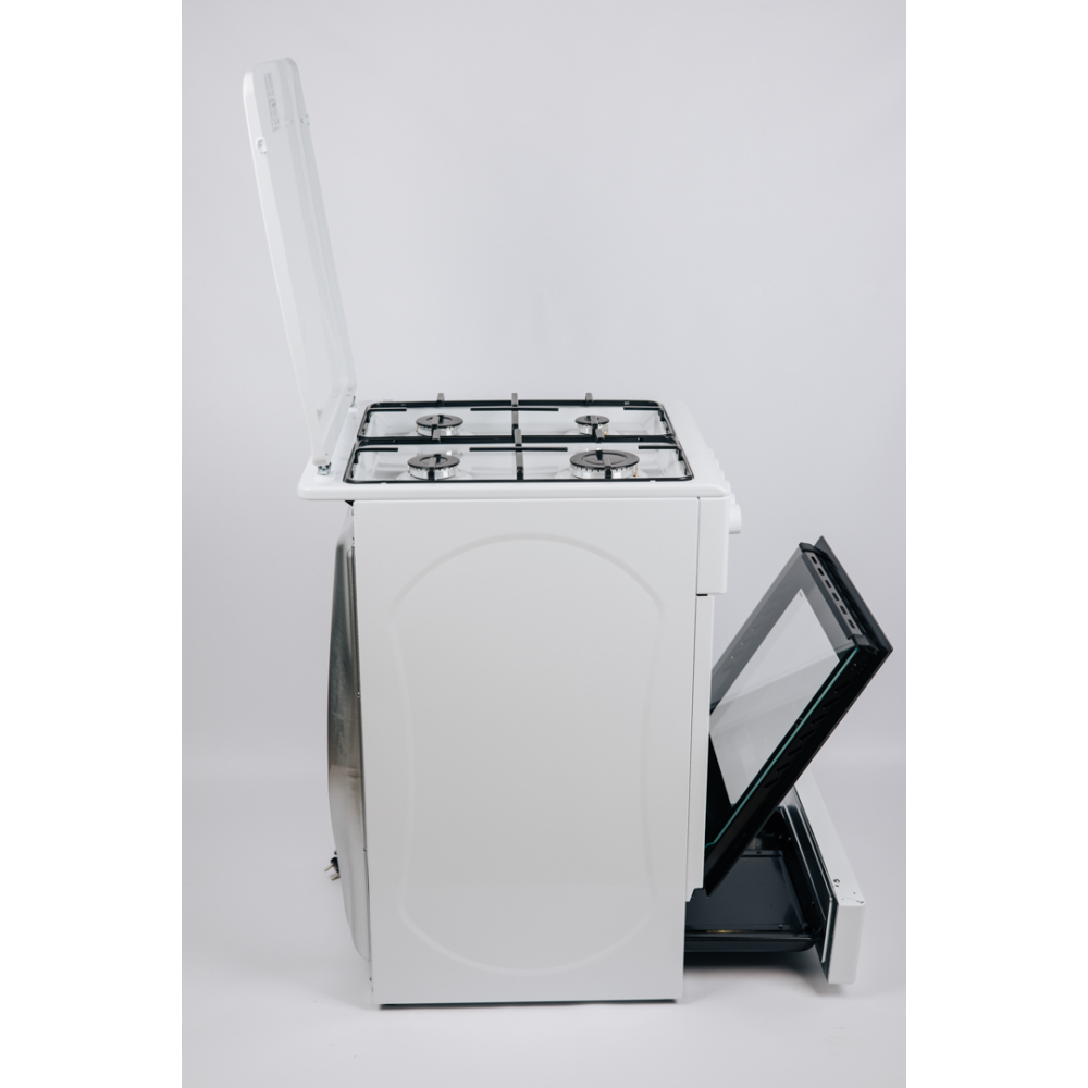 Плита кухонная газоэлектрическая Grunhelm FM5611W (комбинированная) газовая плита + электрическая ду Київ - зображення 2