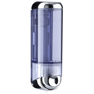 Дозатор мыла жидкого пластик прозрачный глянцевый 0,25 л Київ - зображення 1