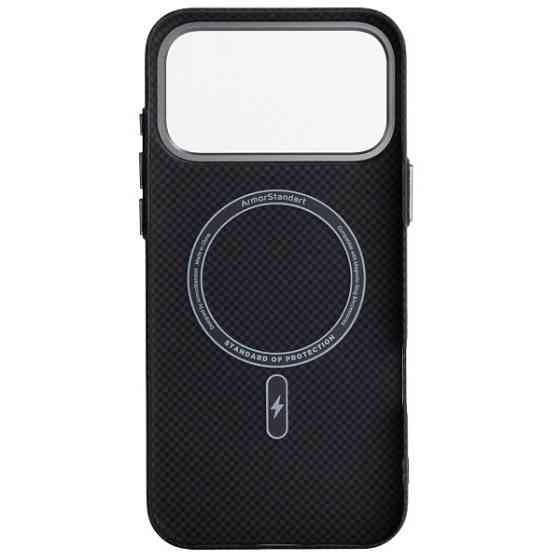 Чохол ArmorStandart LikeCarbon2 MagCase для Apple iPhone 17 Pro Max Kevlar Black (ARM88377) Харьков