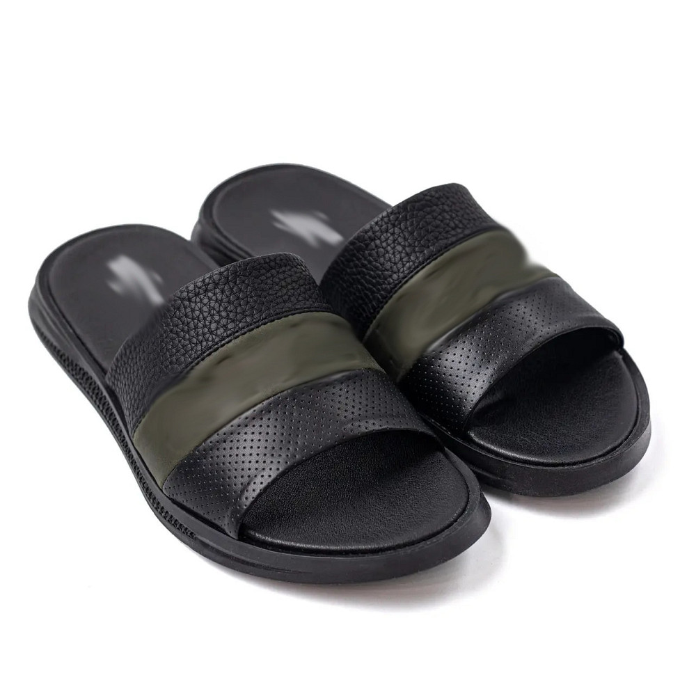 Мужские кожаные  летние шлепанцы-сланцы Київ - зображення 3