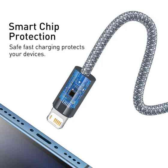 Дата кабель Baseus Dynamic Series USB to Lightning 2.4A (1m) (CALD000402) Херсон