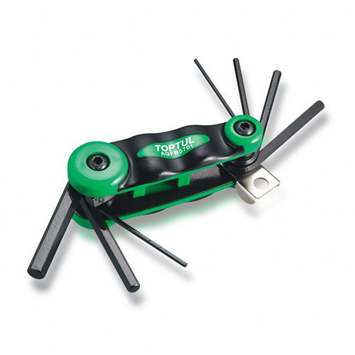 Ключи Г-образные HEX набор складной TOPTUL AGFB0701 Харків - зображення 1