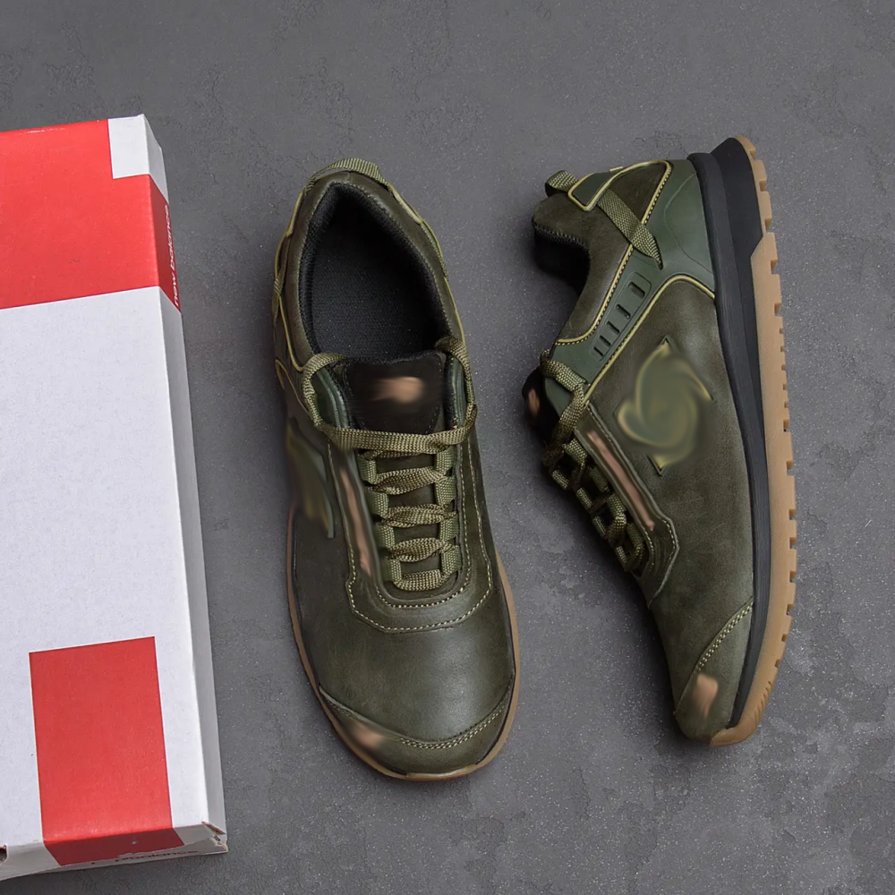 Мужские кожаные кроссовки Clasic model Green Київ - зображення 10