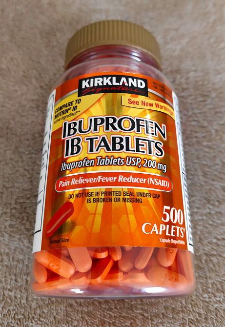 Ibuprofen 200 мг, 500 таблеток, ібупрофен, Kirkland США. Тернополь - изображение 1