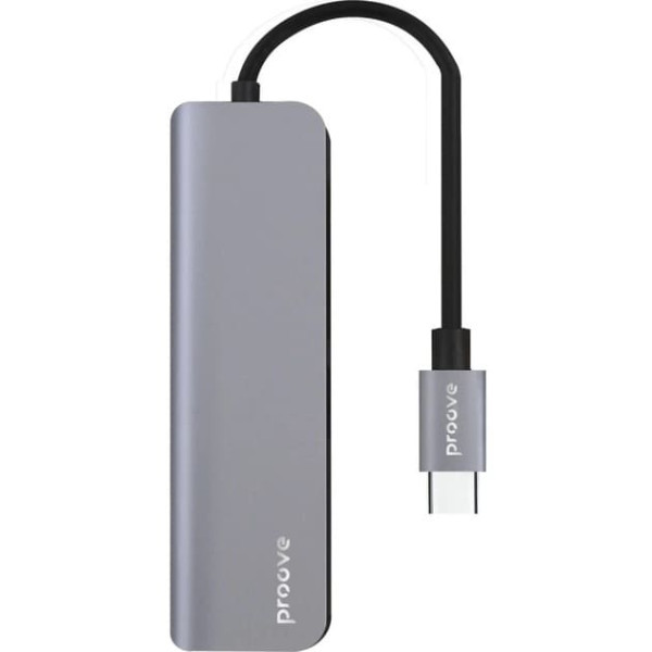 USB HUB Proove Arc Link 5 in 1 (2*Type-C3.0 + 2*USB3.0 + HDMI) Silver (HBAL00010604) Харків - зображення 2