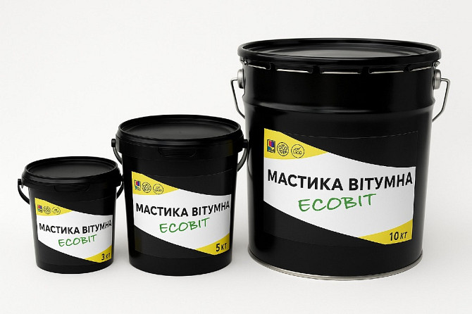Бітумова ґрунтовка (праймер) БIТЕЛАСТ EКОБIТ ДСТУ Б В.2.7-108-2001 20 л Дніпро - зображення 1