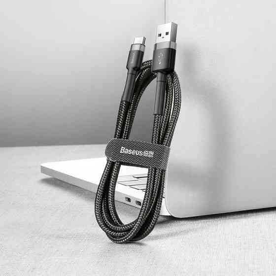 Дата кабель Baseus Cafule USB to Type-C Cable 3A (0.5m) (CATKLF-A) Херсон