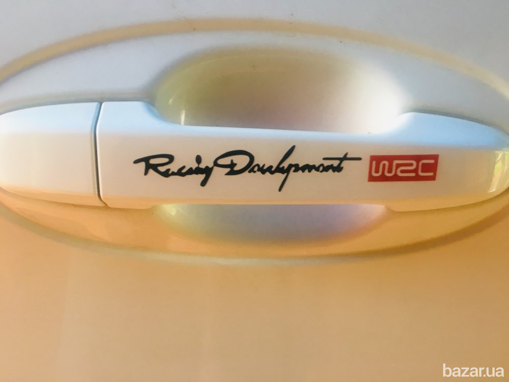 Наклейки на ручки Черная номер 5,Белая номер 6 светоотражающая с красным Бориспіль - зображення 5