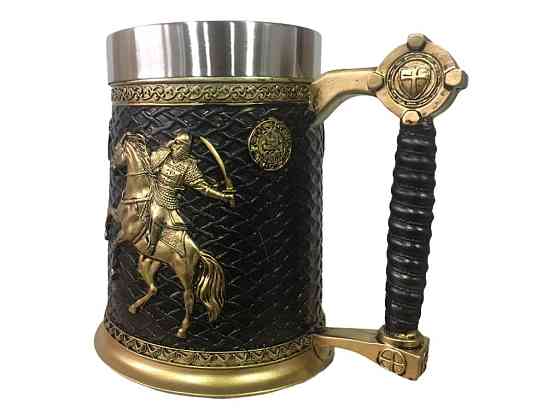 Чашка 3 Череп пивная кружка Рыцарь на лошади 3 Рыцаря Крестоносец Киев