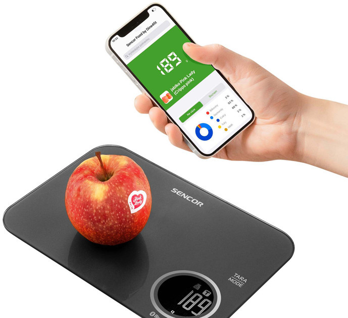 Весы кухонные Sencor SKS7078BK 5 кг черные Київ - зображення 5