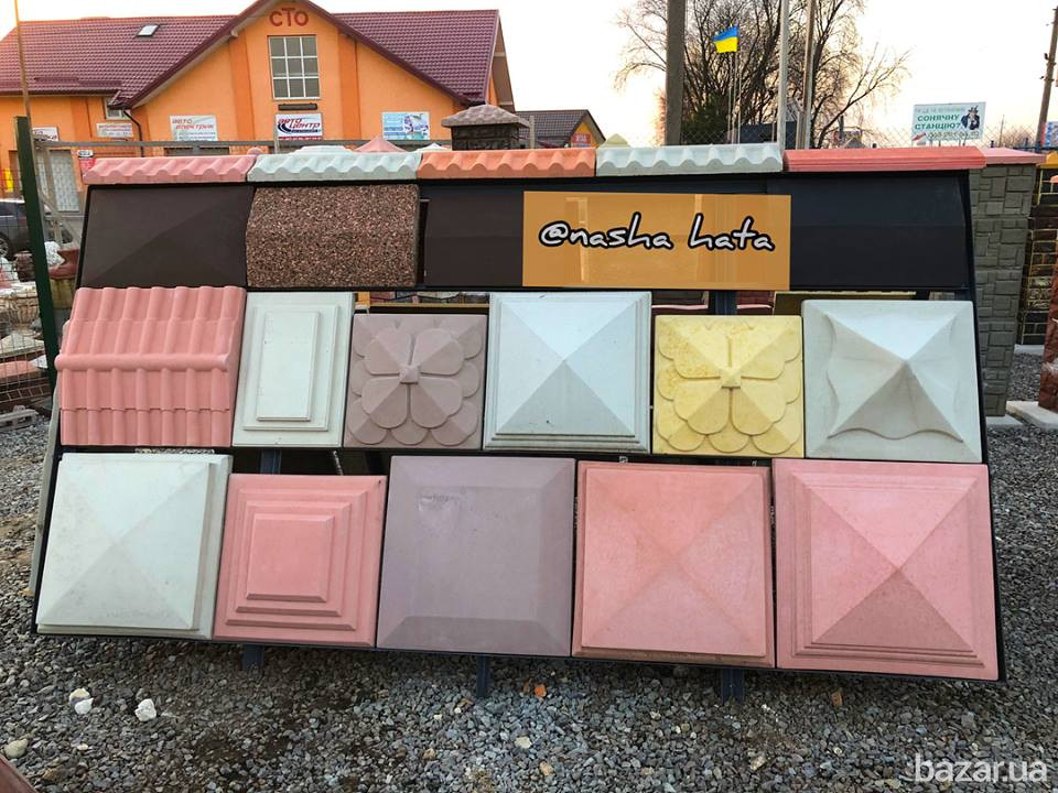 Набірні бетонні стовпи, кришки, парапети від виробника Запорожье - изображение 5