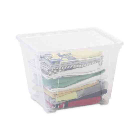 Контейнер Easy 20 л на колесах прозрачный Киев