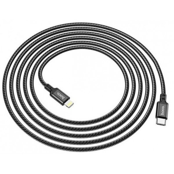 Кабель Hoco X14 Double speed PD Type-C to Lightning 3m Black Харків - зображення 2