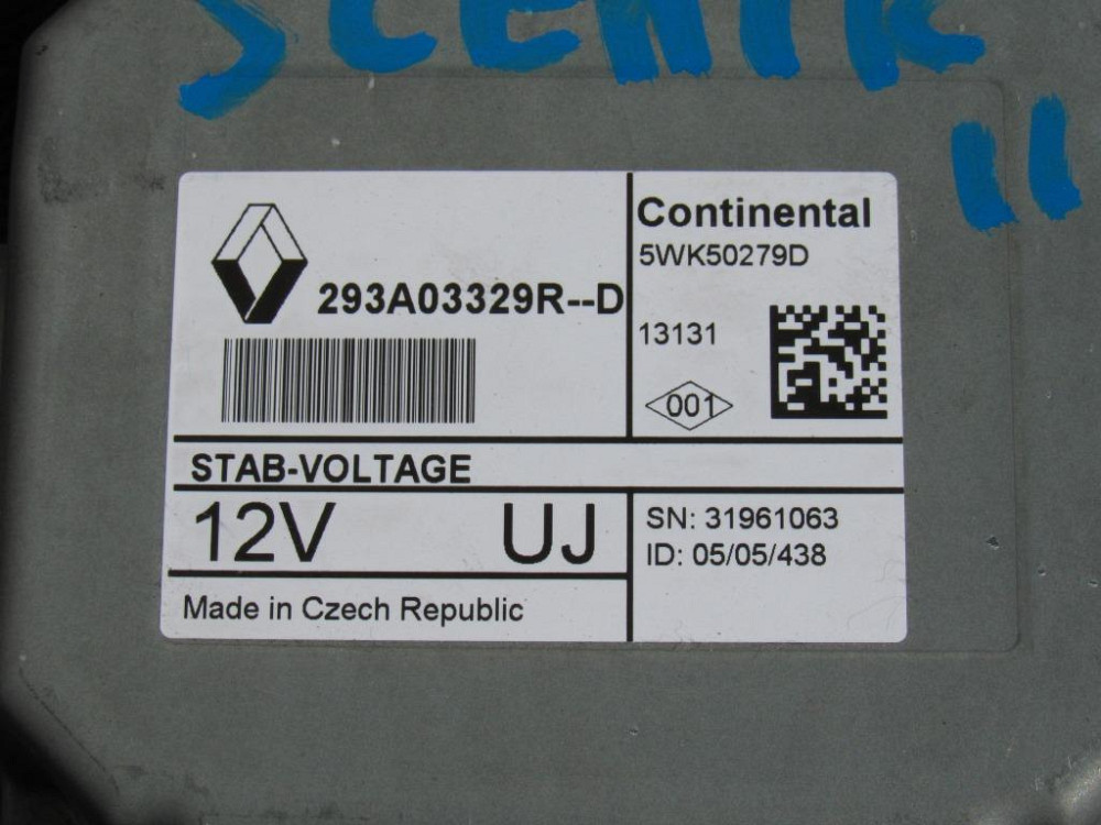 Стабилизатор напряжения АКБ Renault Scenic III 2009-2016 (293A03329R) Ковель - изображение 1