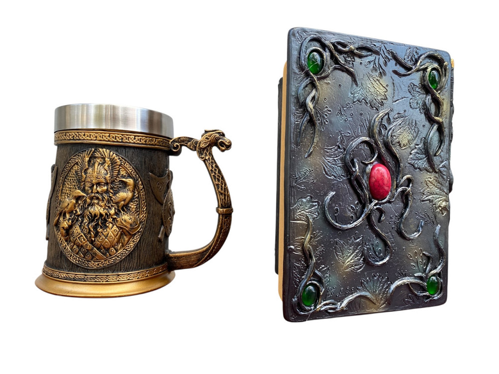 Подарочный набор Кружка 3D Скандинавские Боги и Блокнот 3D «Лесной Гримуар Лисы» Київ - зображення 2