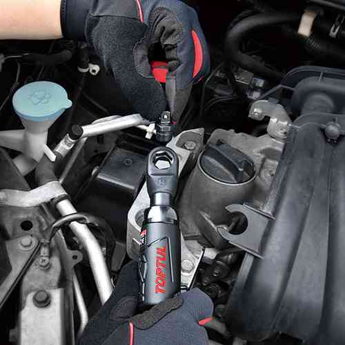 Трещотка пневматическая мини 1/4"/ 3/8"/ 1/4"HEX 54N/m 400об/мин TOPTUL GDAE0402 Харків