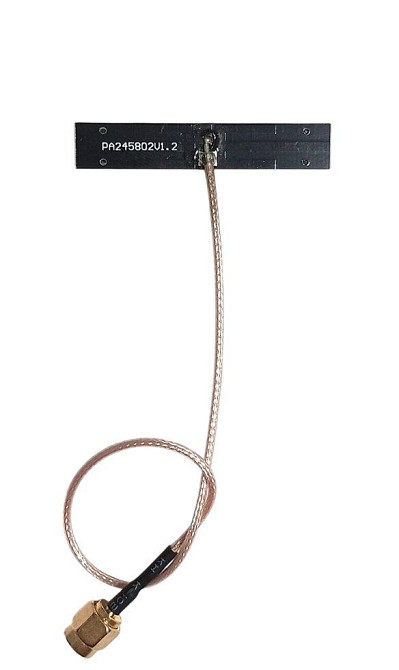 FPC-антенна 2010-2980/3990-5990MHz 4-6dBi, кабель RG178 20 см, RP SMA-male (штырь), на липучке Дніпро - зображення 1