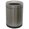 Ведро для мусора JAH 10 л круглое серебряный металлик без крышки с внутренним ведром Киев