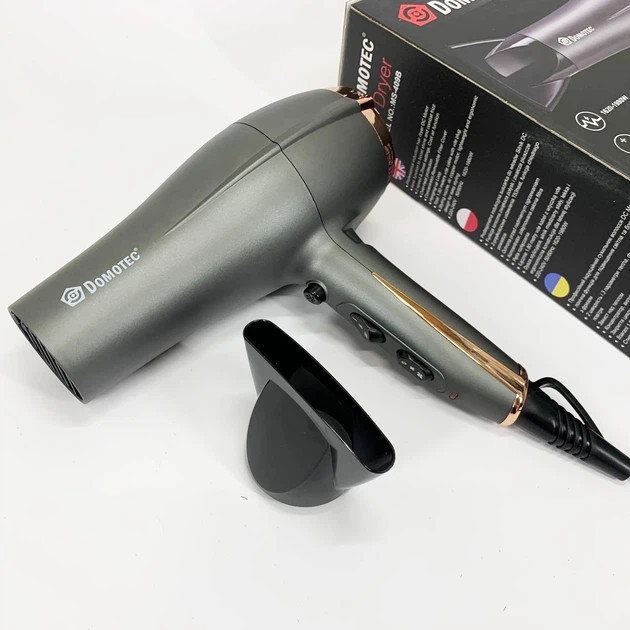 Фен Domotec MS-409B 1620-1980 Вт серый Киев - изображение 6