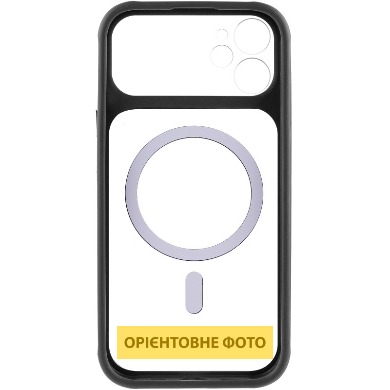 Чехол TPU+PC GETMAN Moon Clear with MagSafe для Apple iPhone 12 (6.1") Херсон - зображення 6