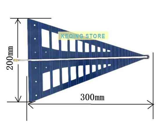 UWB антенна 620MHz-6500MHz 6-9dBi EMC, EMI логопериодическая, SMA-female (10966) Дніпро