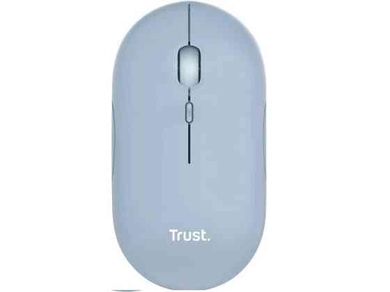 Мышь компьютерная безпроводная Trust Puck Rechargeable Ultra-Thin BT WL Silent Blue 24126_TRUST голу Киев