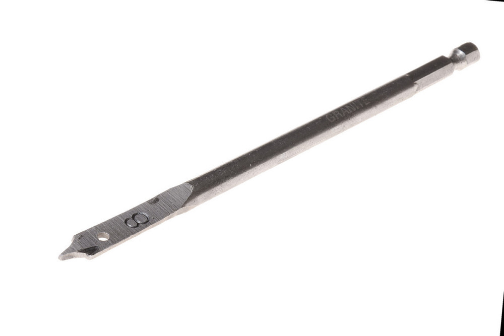 Сверло для дерева GRANITE перьевое 8х152 мм 6-гранный хвостовик ¼" 2-12-008 Харків - зображення 3