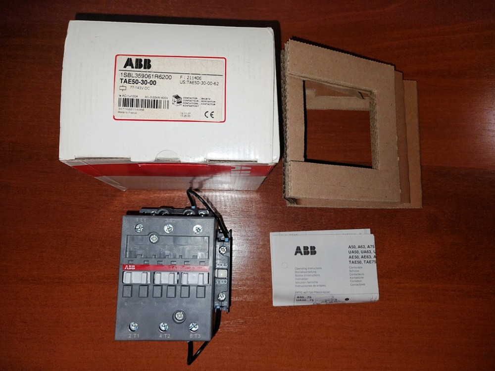 Контакторы TAE50-30-00/1SBL359061R6200 (77-143v DC/50А АС3) ABB Харьков - изображение 1
