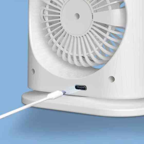 Настольный вентилятор F12 Spray Dual-Fan 2in1 с водяным охлаждением 1800mAh Херсон