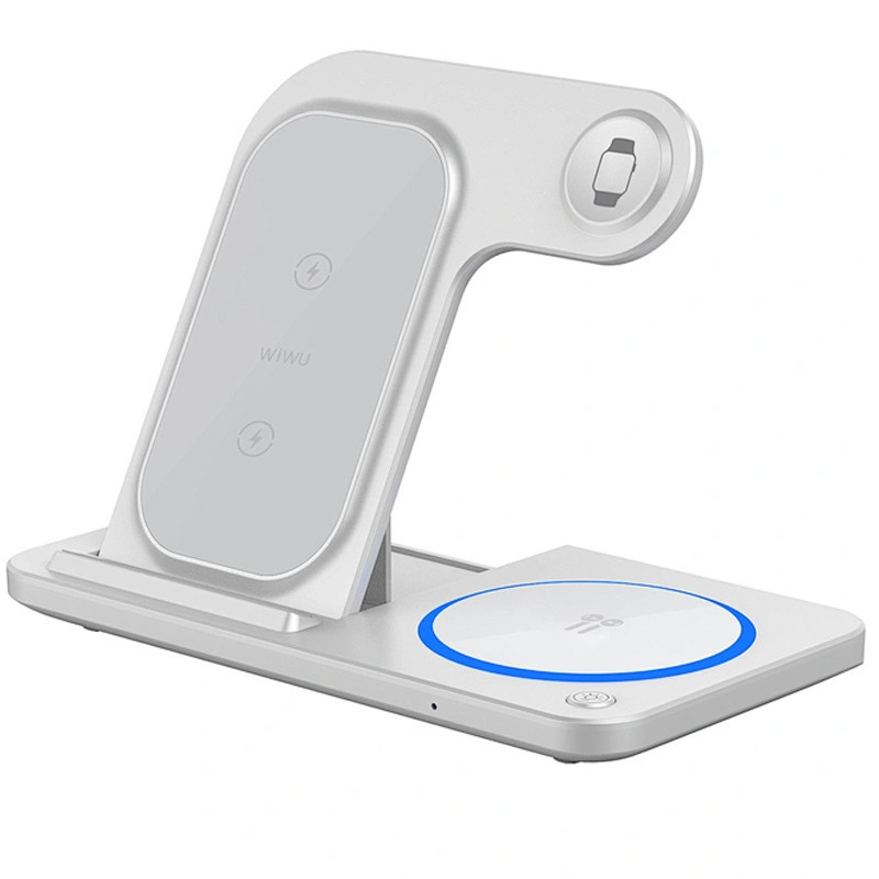 БЗУ WIWU Wi-W020 3 in 1 wireless charger Херсон - изображение 8