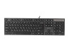 Клавиатура компьютерная проводная A4Tech KV-300HUSB(Grey+Black) серая с черным Киев