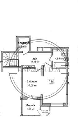 2-х уровневая видовая квартира в ЖК Министерский, минский массив. КОД: 21131520. Київ