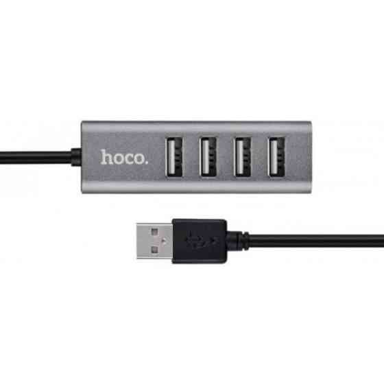 USB HUB HOCO HB1 4USB Line Machine 0.8m Tarnish (Код товару:15862) Харків