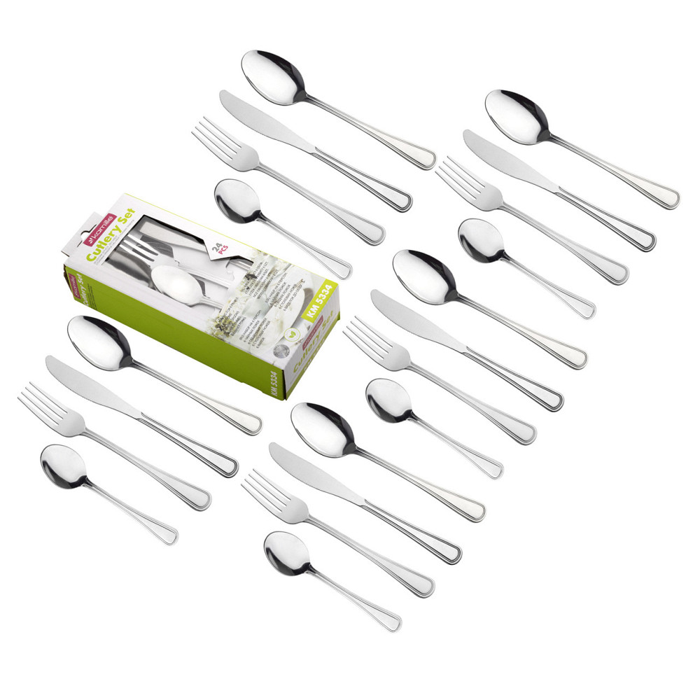 Набор столовых приборов Kamille 24 пр на 6 персон 5334 нерж. сталь Одеса - зображення 7