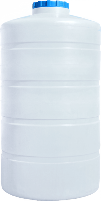 Емкость 1250 л вертикальная ПБ белая Київ - зображення 1