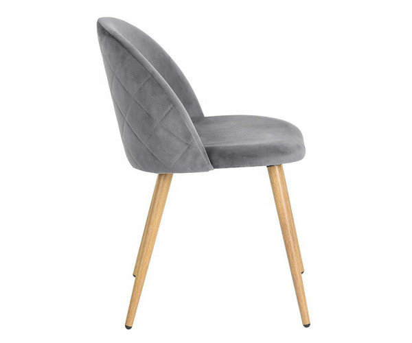 Стілець Анрі м'який тканина сіра Дніпро - зображення 3