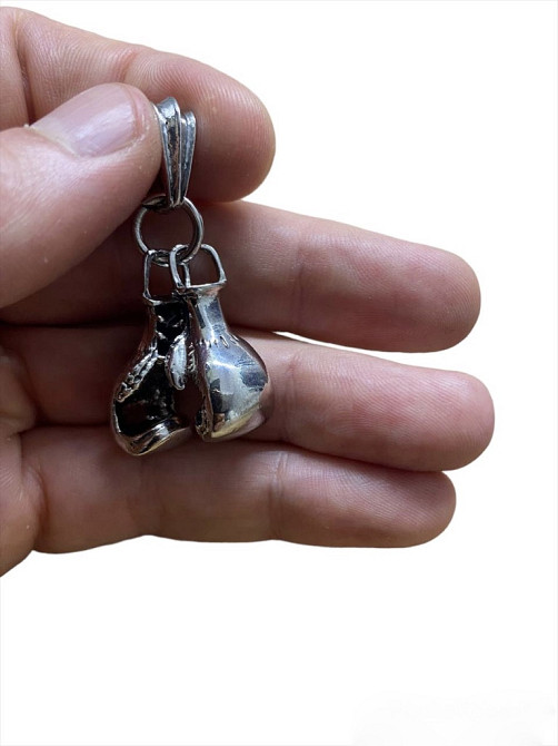 Брелок - Боксерская перчатка на ключе серебристый (код 00270) Київ - зображення 10
