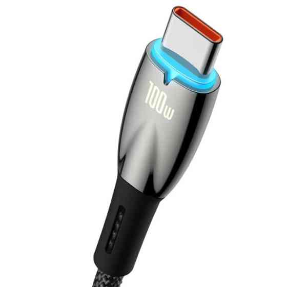 Дата кабель Baseus Glimmer Series Fast Charging Data Cable USB to Type-C 100W 1m (CADH00040) Херсон
