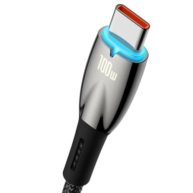 Дата кабель Baseus Glimmer Series Fast Charging Data Cable USB to Type-C 100W 1m (CADH00040) Херсон - зображення 2