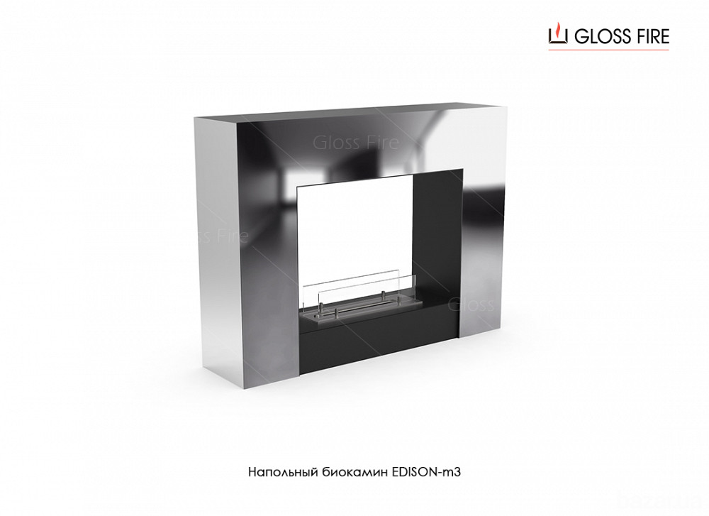 Підлоговий біокамін Edison-m3 400 Gloss Fire Харків - зображення 3