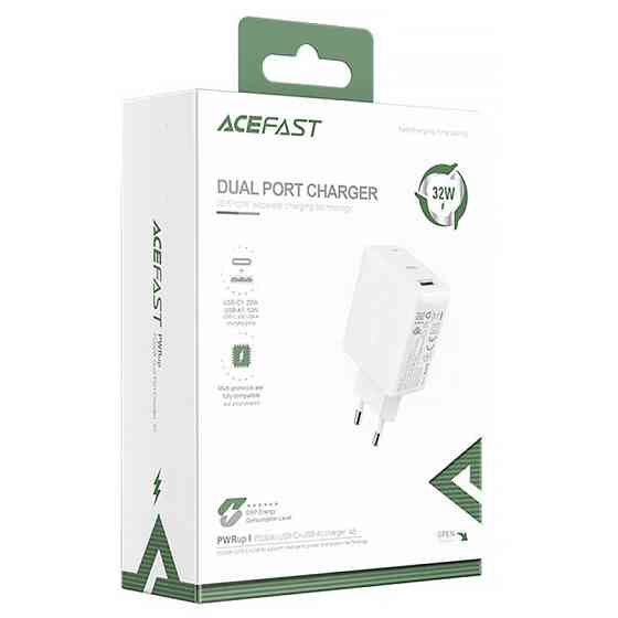 СЗУ Acefast A5 PD32W+QC3.0 (1USB-A/1C) Херсон