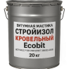 Бітумна мастика СтройIзол Покрiвельний Ecobit ДСТУ Б В.2.7-108-2001 20 кг Дніпро
