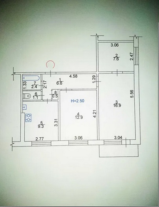 Продам. 3-к. 1/9, ж/м Клочко-6, вул.Янтарна Днепр - изображение 4