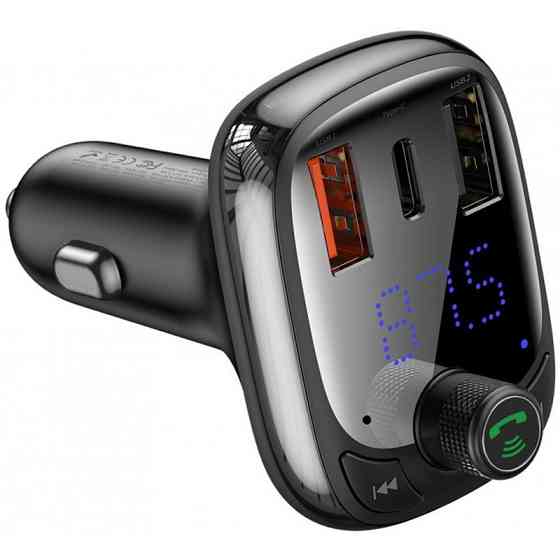 АЗУ FM модулятор Baseus S-13 36W (2USB-A/1C) (CCMT000101) Херсон