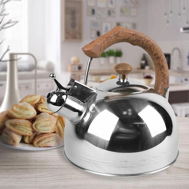 Чайник із свистком Edenberg EB-3557-Brown 3 л коричневий Київ - зображення 1