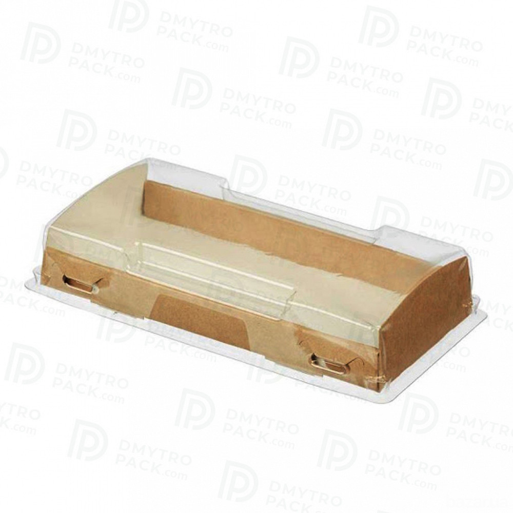 Контейнер 1000 мл 185*140*55 мм крафт прозрачный купольный Херсон - зображення 6
