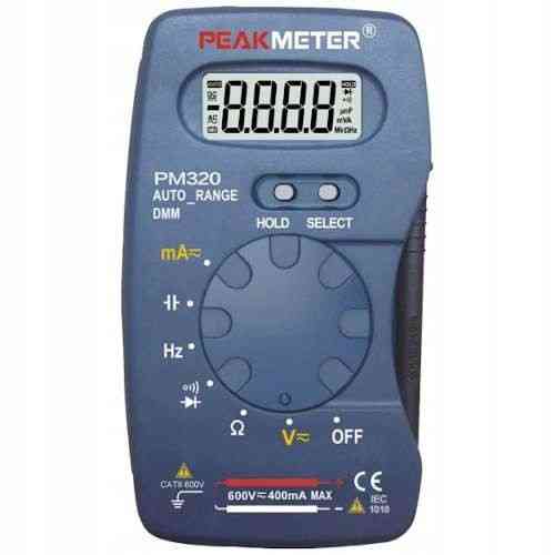 Мультиметр портативный с функцией измерения ёмкости и частоты PeakMeter PM320 Харьков