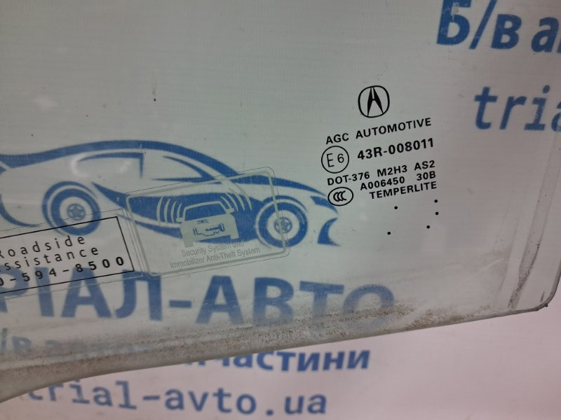 Стекло двери переднее левое Acura MDX 2006-2013 73350STXA00 (Арт. 71610) Київ - зображення 2